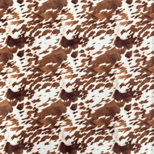 Printed Velvet Nguni Brown - Ragland Fabrics
