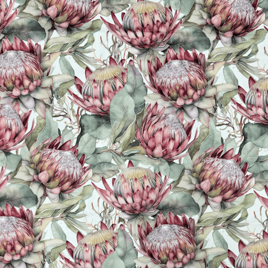 Printed Velvet Protea - Ragland Fabrics