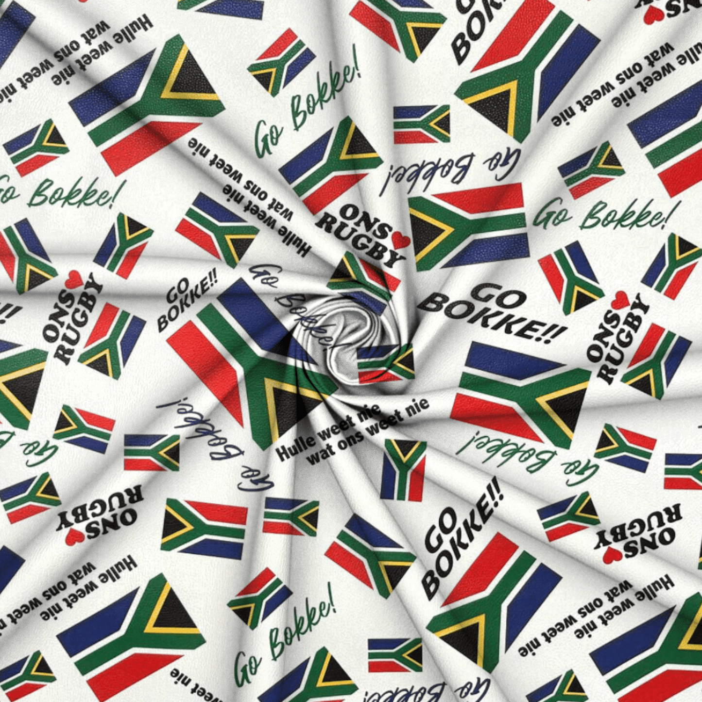 Printed Vinyl Bokke White - Ragland Fabrics