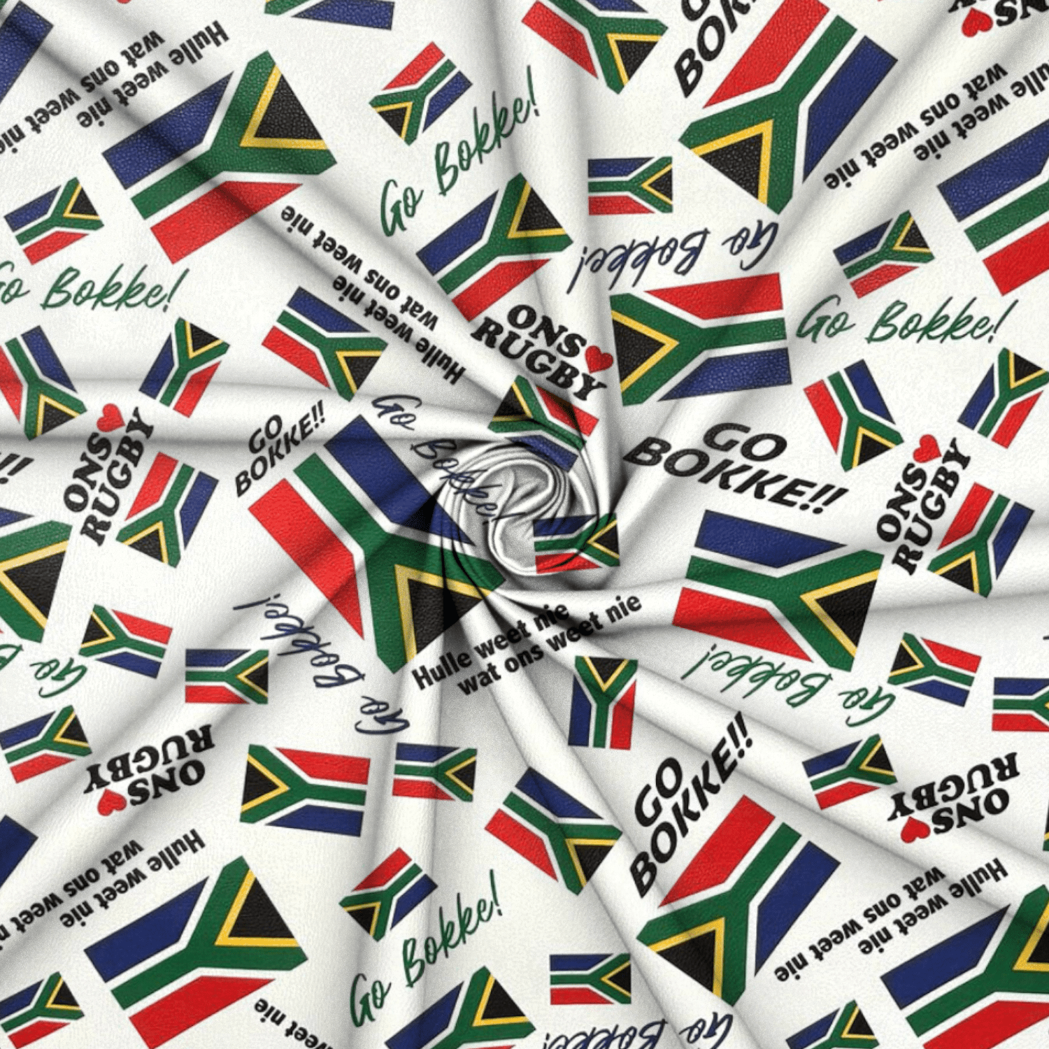 Printed Vinyl Bokke White - Ragland Fabrics
