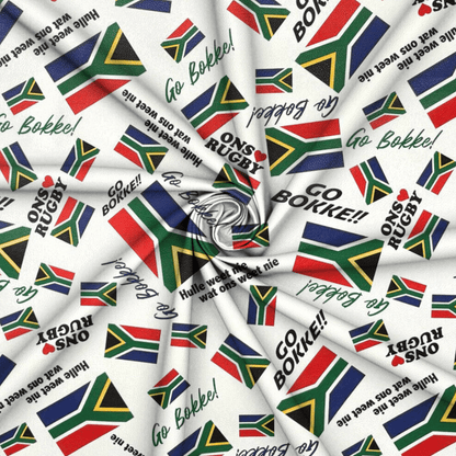 Printed Vinyl Bokke White - Ragland Fabrics