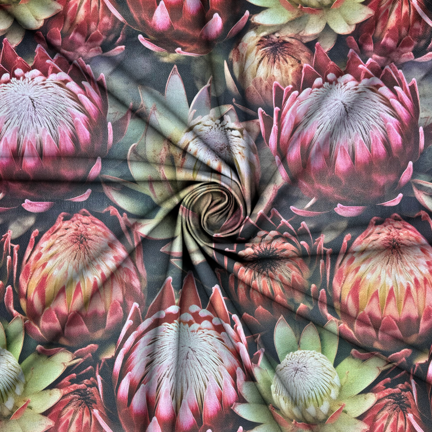 Printed Vinyl Protea Print - Ragland Fabrics