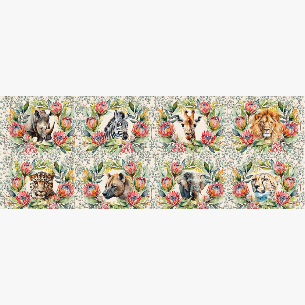 Printed Vinyl SA Wild Animals - Ragland Fabrics