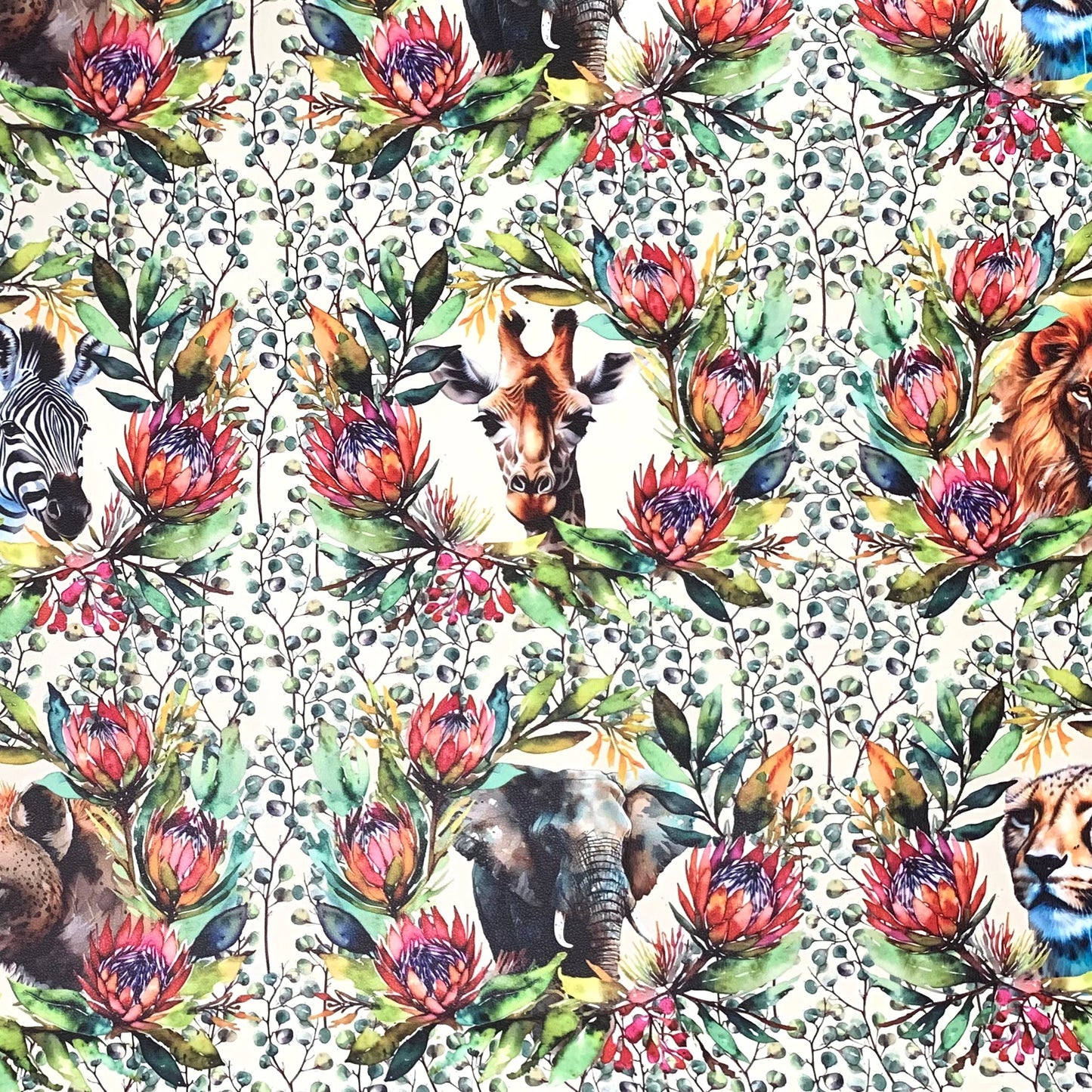Printed Vinyl SA Wild Animals - Ragland Fabrics