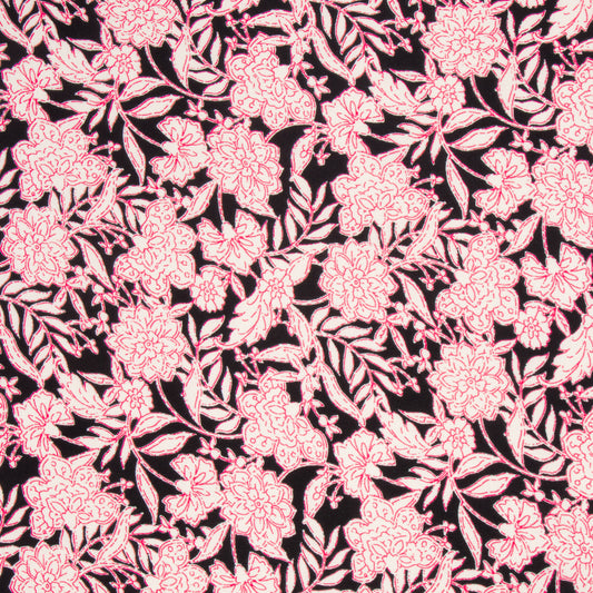 Dty Printed  Dbl Brushed Pink Floral