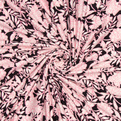 Dty Printed  Dbl Brushed Pink Floral