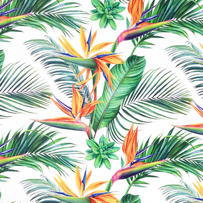 Printed Vinyl Palm & Strelitzia