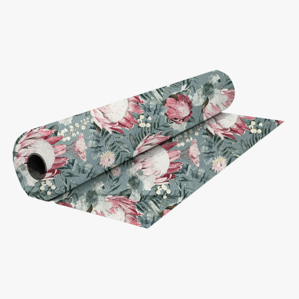 Box Weave Furnishing Protea Duck Egg - Ragland Fabrics