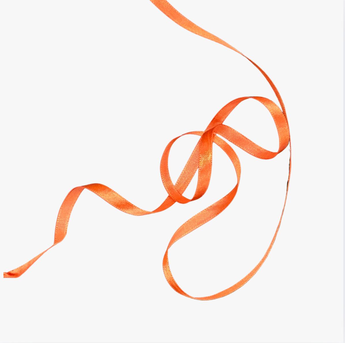 Satin Ribbon 6mm Rust Orange | TBD - Ragland Fabrics