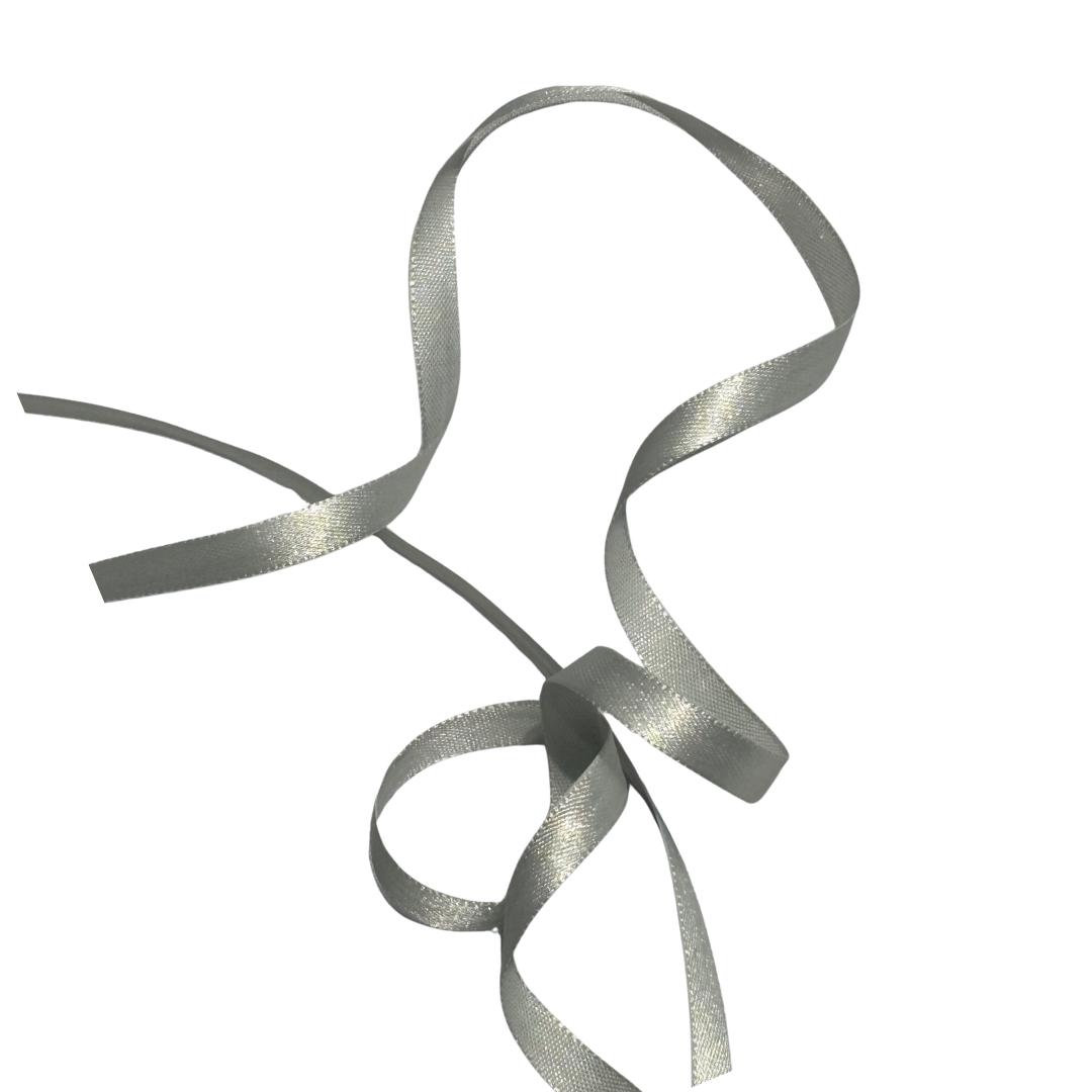 Satin Ribbon 6mm Silver | TBD - Ragland Fabrics