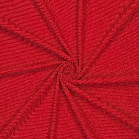 Scuba Knit Red Ottoman - Ragland Fabrics