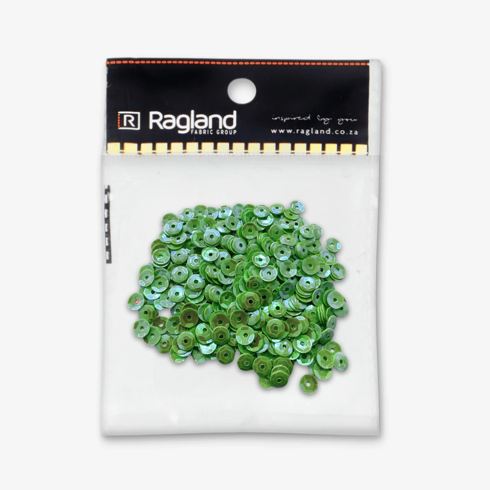 Sequins Pearly Green 5gram - Ragland Fabrics