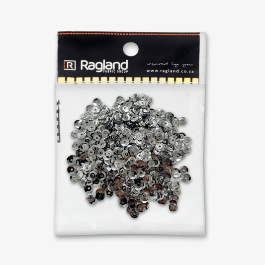 Sequins Pearly Silver 5gram - Ragland Fabrics