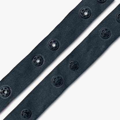 Snap Fastener Tape - 20mm | Black - Ragland Fabrics