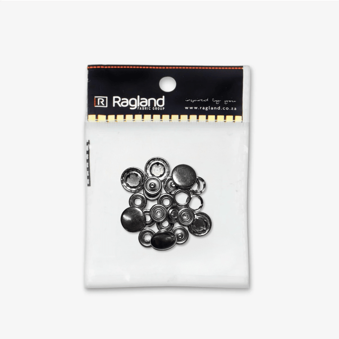 Solid Top Poppa 15mm | Silver - Ragland Fabrics