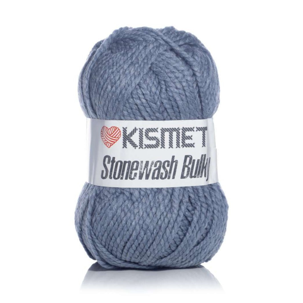Wool Stone Wash Bulky Periwinkle