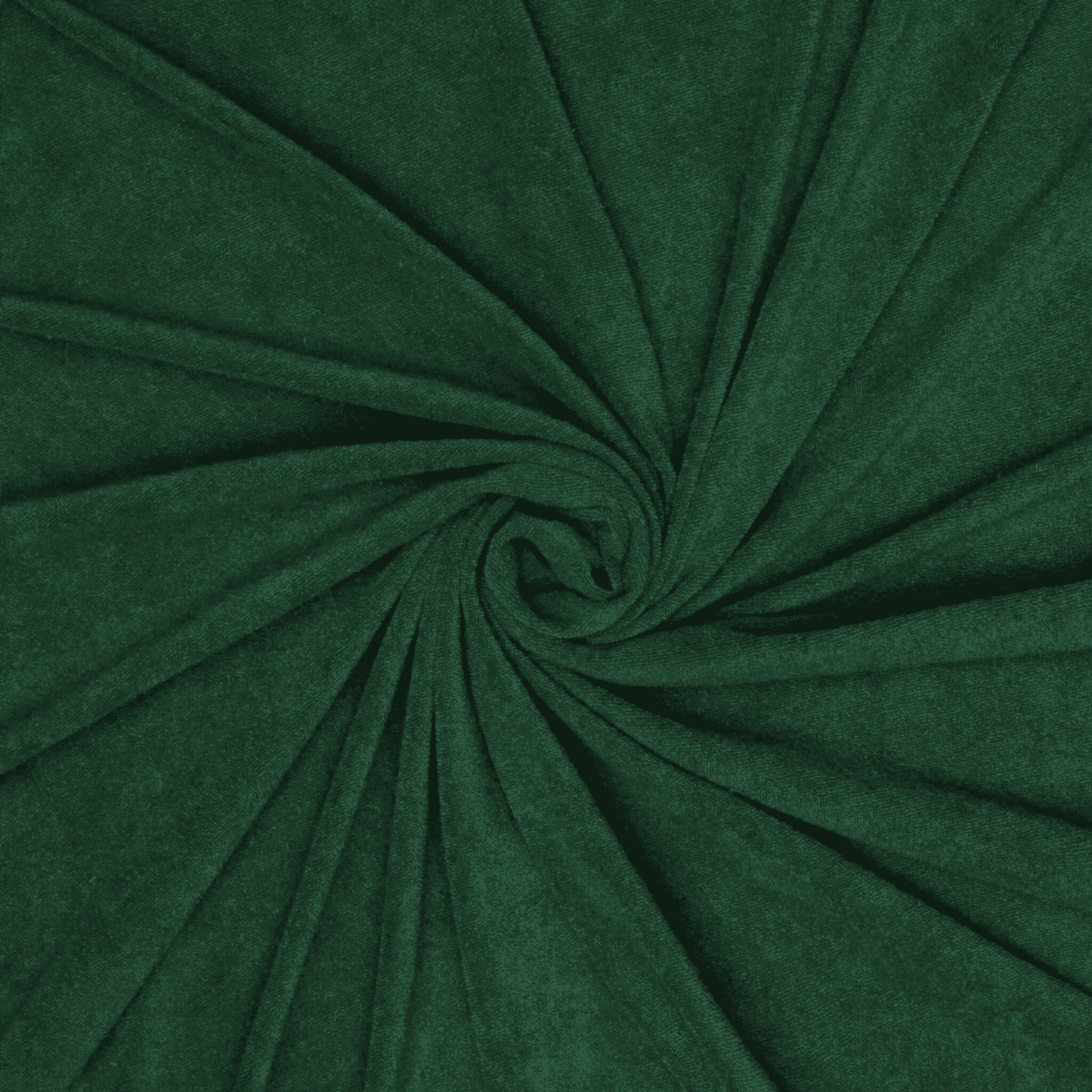 Stretch Towelling Bottle Green - Ragland Fabrics