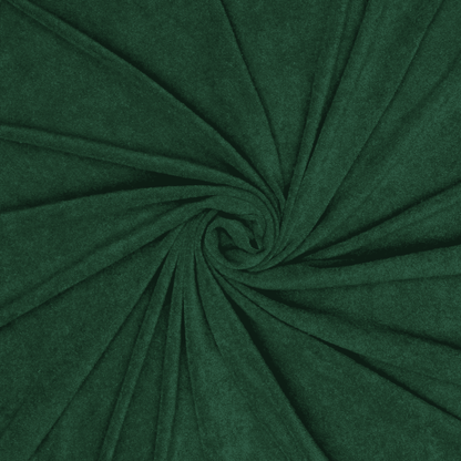 Stretch Towelling Bottle Green - Ragland Fabrics