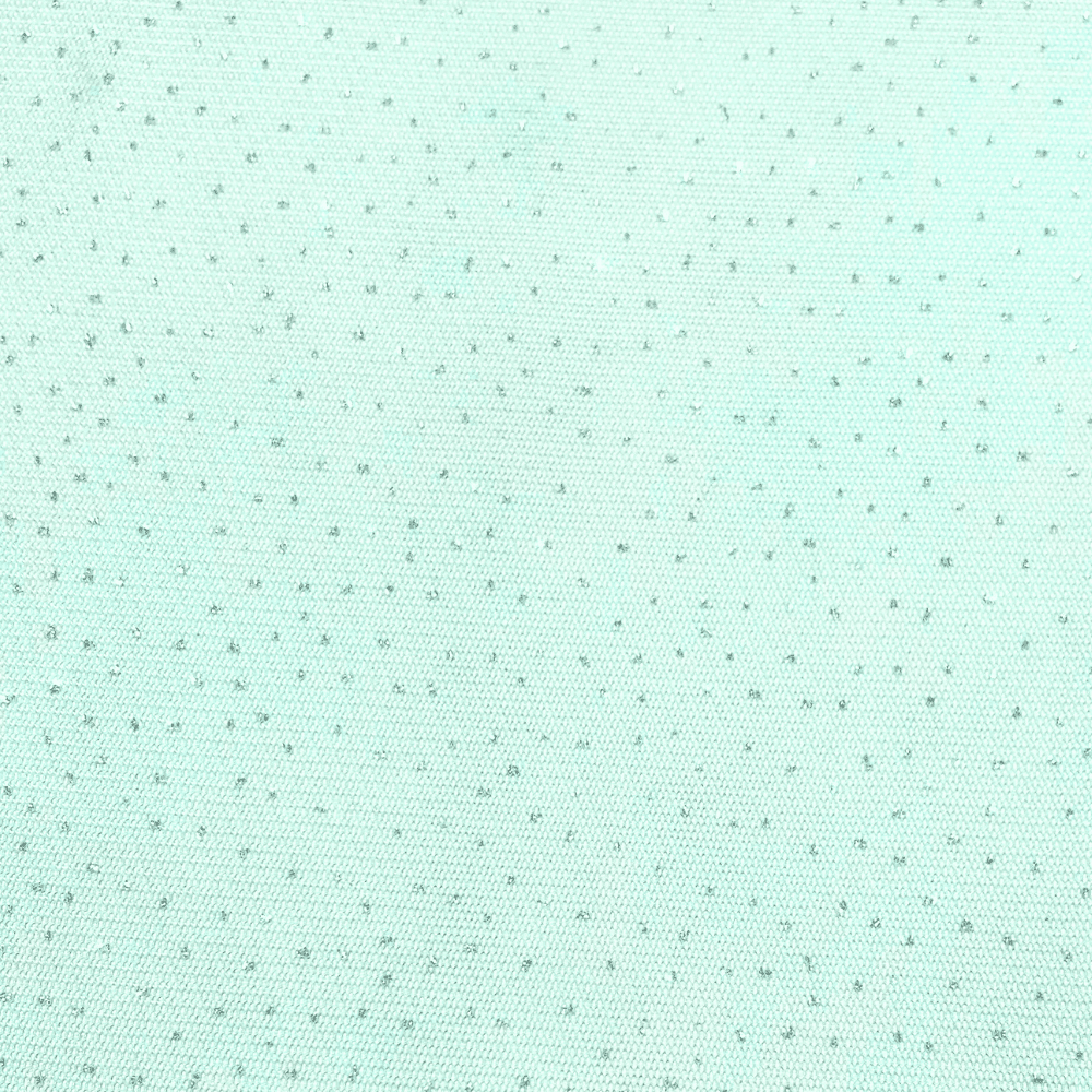 Stretch Tulle Glitter Aqua - Ragland Fabrics