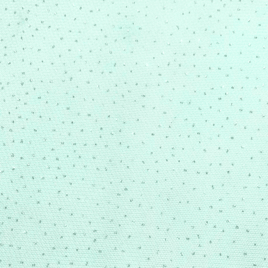 Stretch Tulle Glitter Aqua - Ragland Fabrics