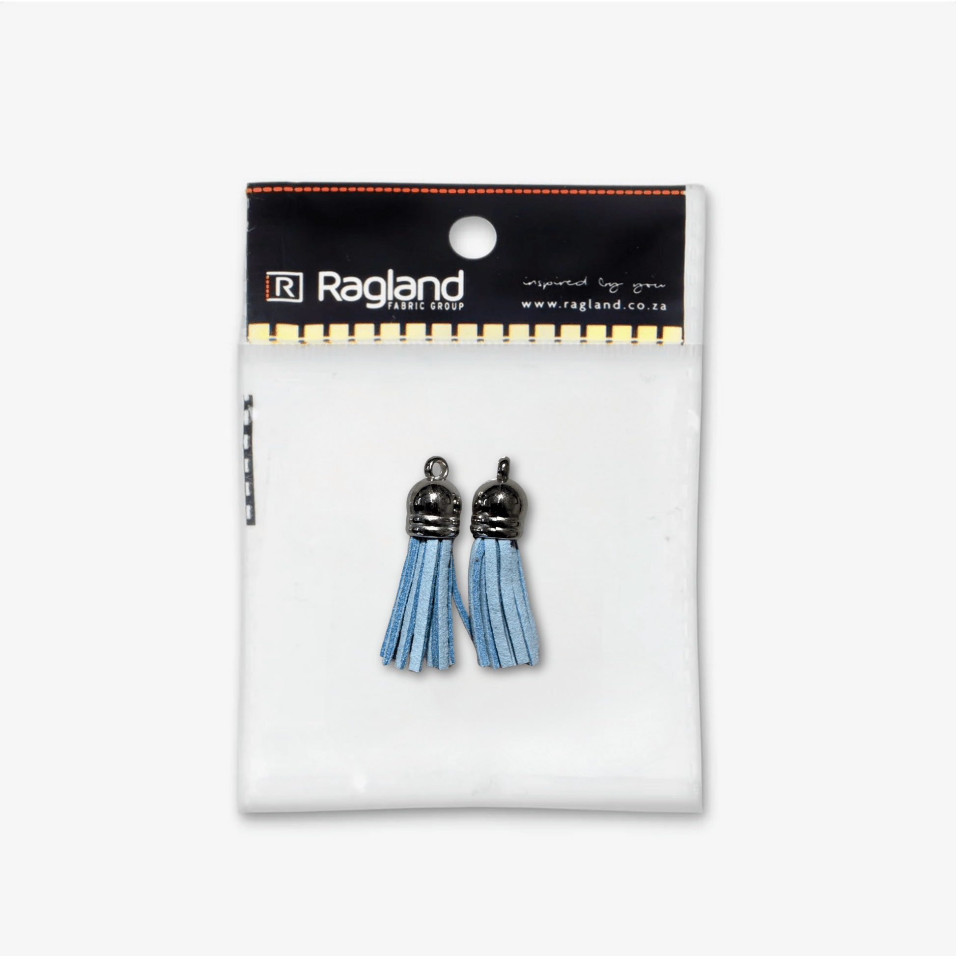 Tassel Suede Baby Blue - Ragland Fabrics