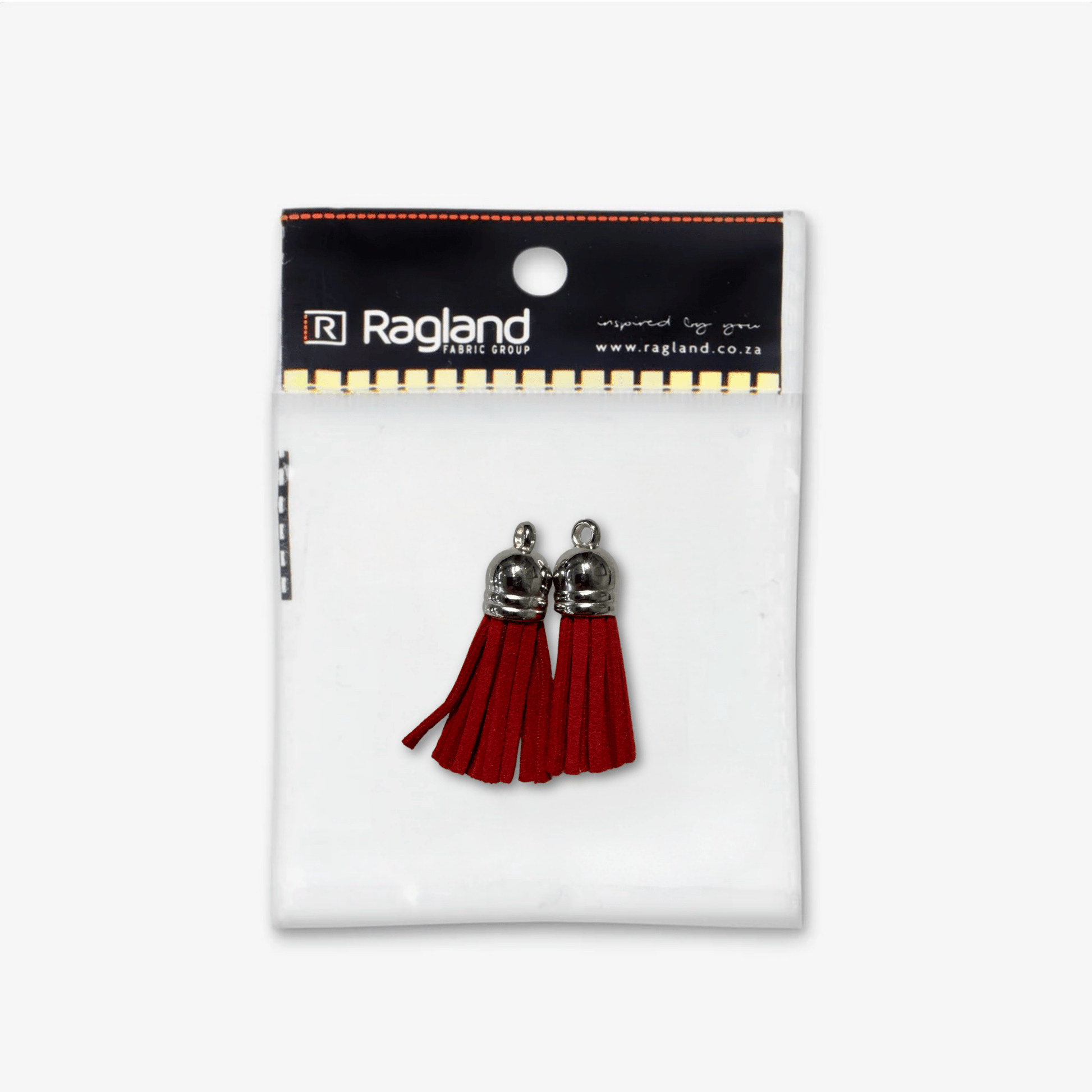 Tassel Suede Red - Ragland Fabrics