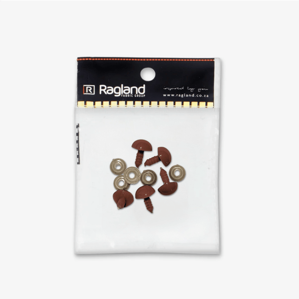 Teddy Nose Brown (5pc) - Sizes Available - Ragland Fabrics