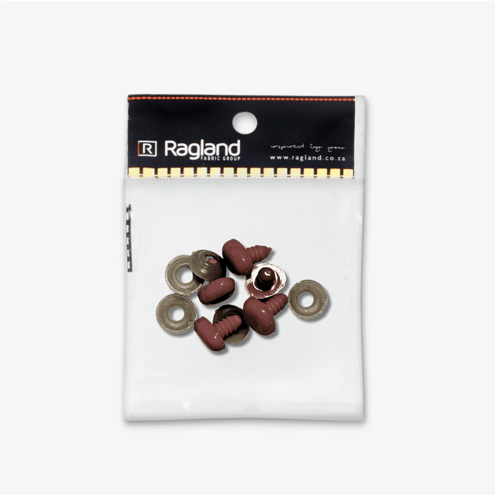 Teddy Nose Brown (5pc) - Sizes Available - Ragland Fabrics