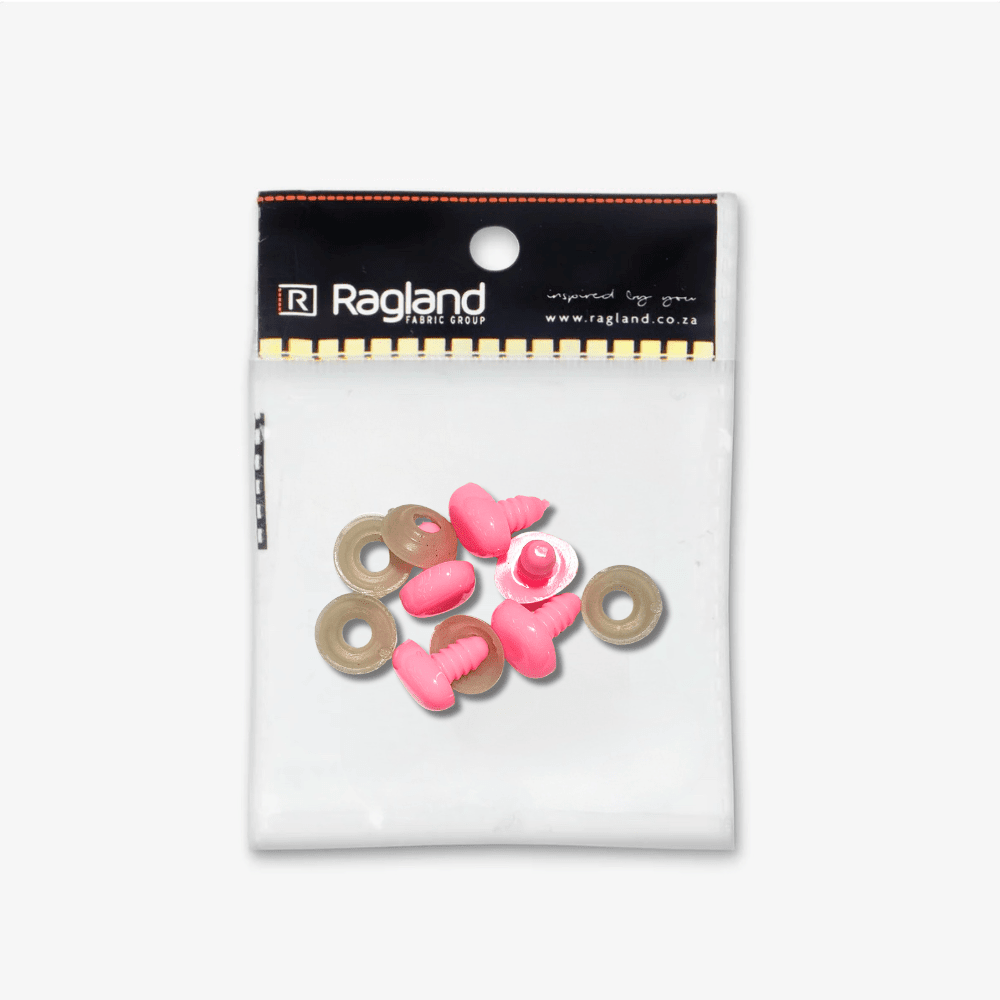 Teddy Nose Pink (5pc) - Sizes Available - Ragland Fabrics
