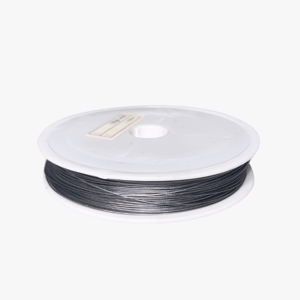 Tigers Tail Beading Wire - Silver 0.45mm - Ragland Fabrics