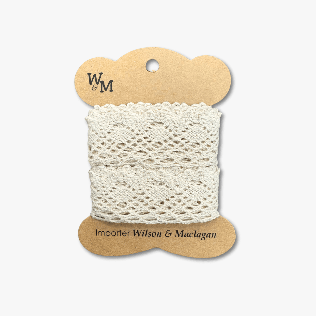 Torchan Lace Cream Edging 35mm TBD - Ragland Fabrics