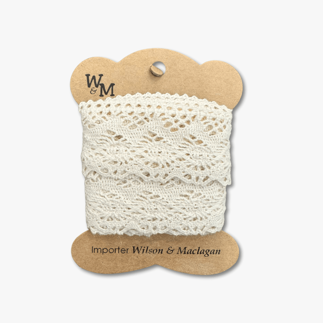 Torchan Lace Cream Edging 35mm TBD - Ragland Fabrics