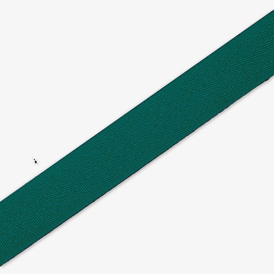 Twill Tape Polyester Bottle Green 7 20mm - Ragland Fabrics