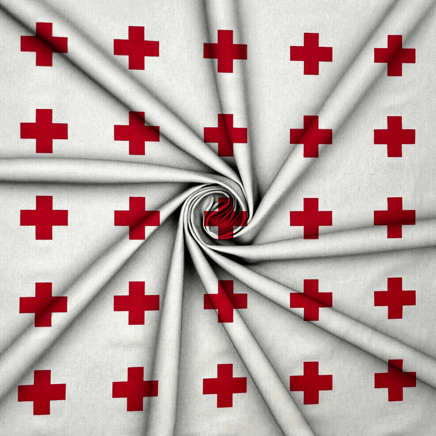 European 100% Cotton | Swiss Cross Red - Ragland Fabrics