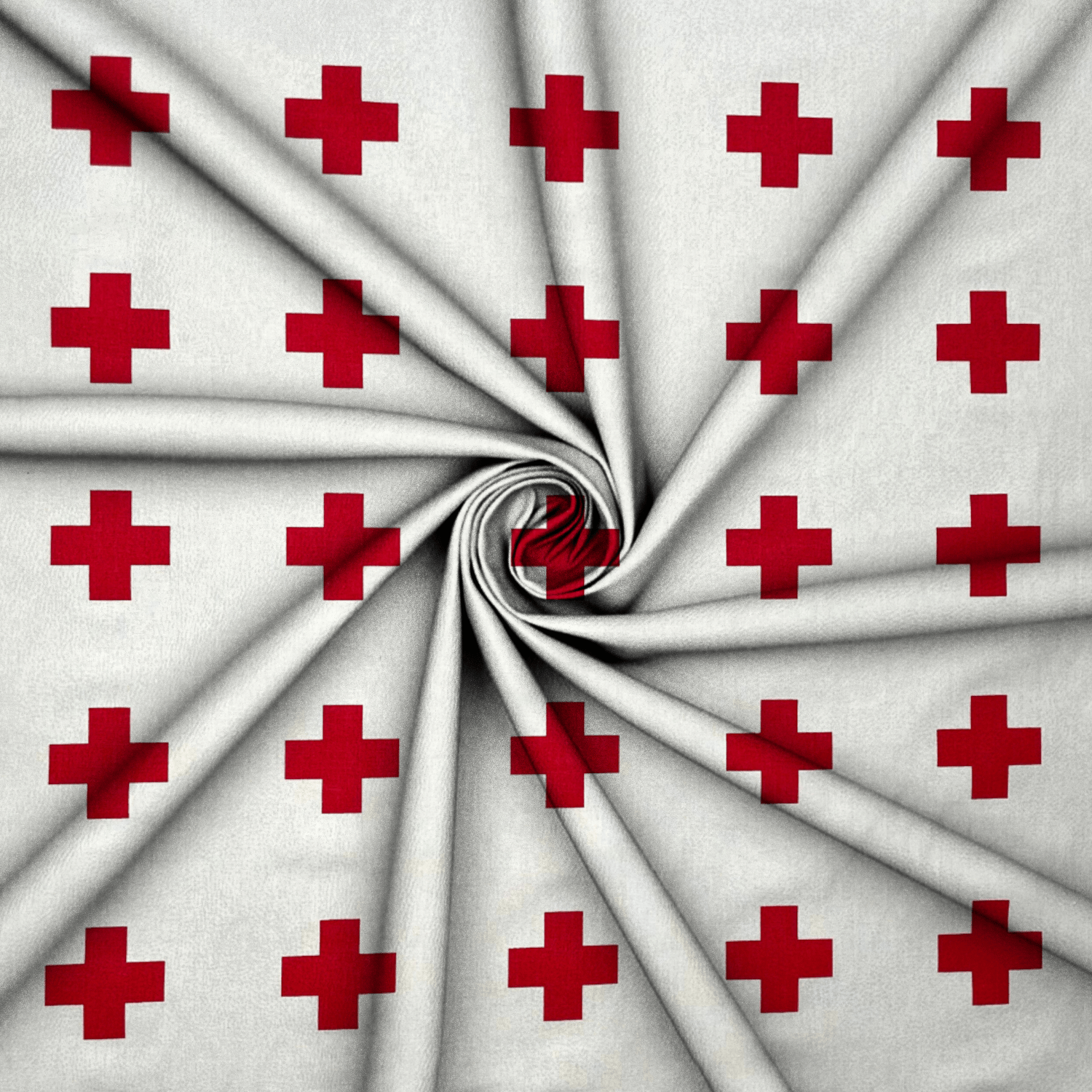 European 100% Cotton | Swiss Cross Red - Ragland Fabrics