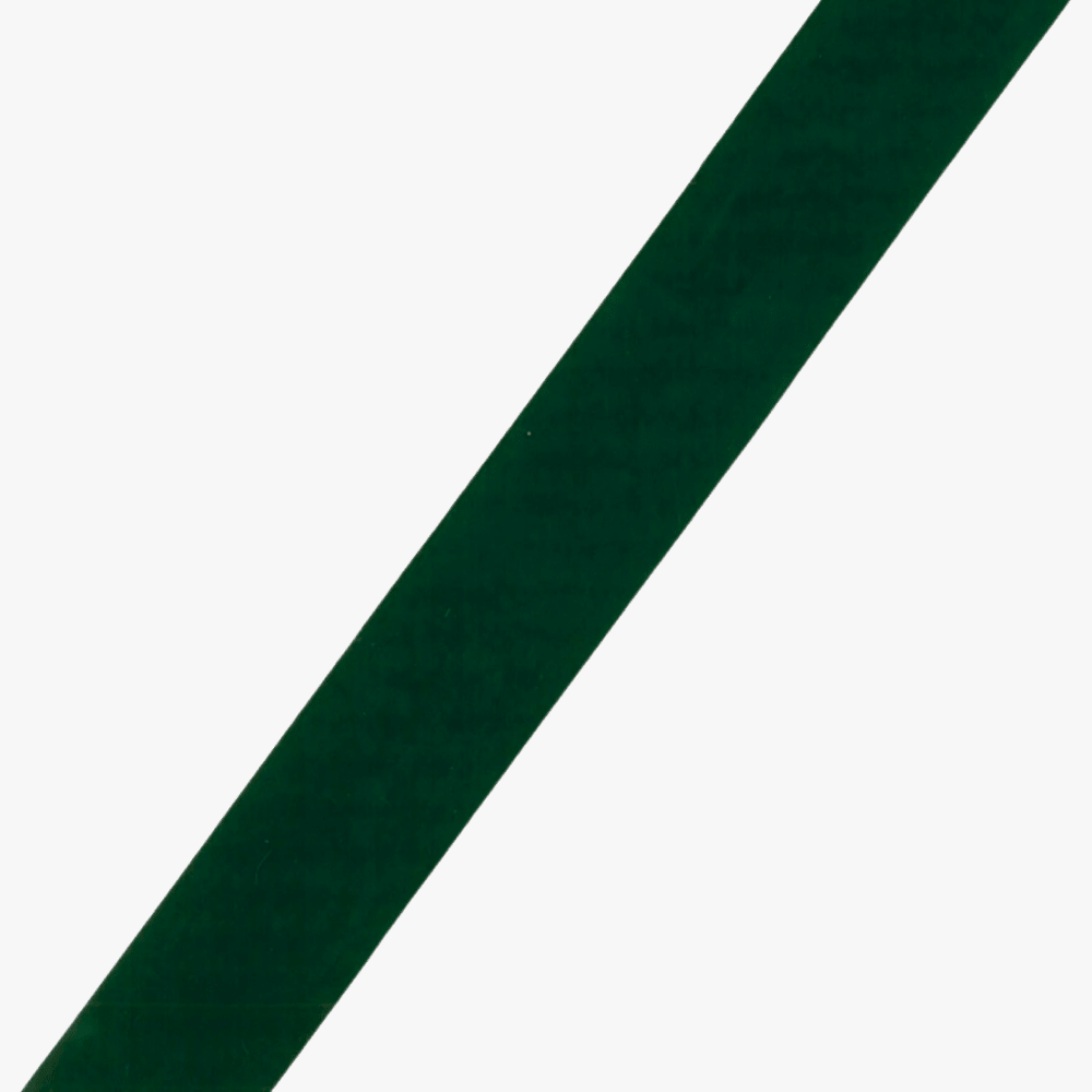 Velvet Ribbon 38mm Bottle Green - Ragland Fabrics