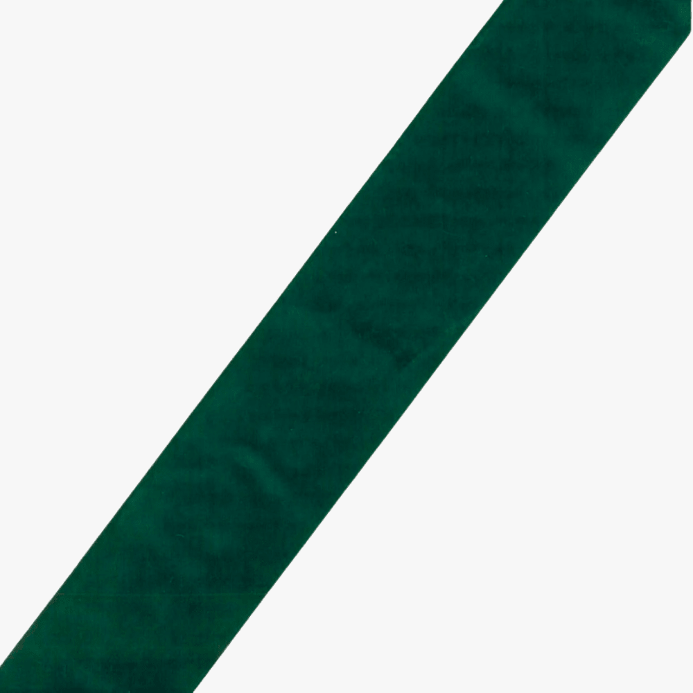 Velvet Ribbon 50mm Bottle Green - Ragland Fabrics