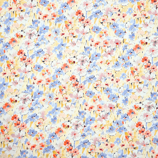 Viscose Printed Challis Des.13 1 - Ragland Fabrics