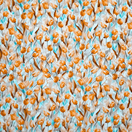 Viscose Printed Challis Des.2 2 - Ragland Fabrics