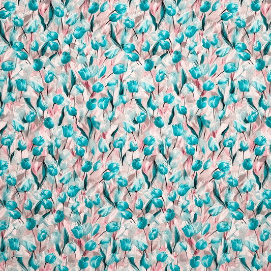 Viscose Printed Challis Des.2 3 - Ragland Fabrics