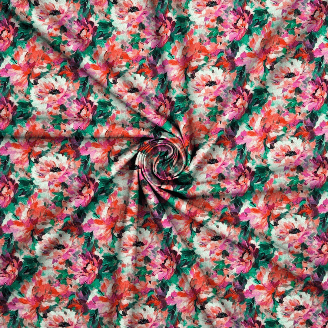 Viscose Printed Challis Des.4 3 - Ragland Fabrics