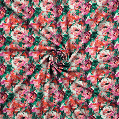 Viscose Printed Challis Des.4 3 - Ragland Fabrics