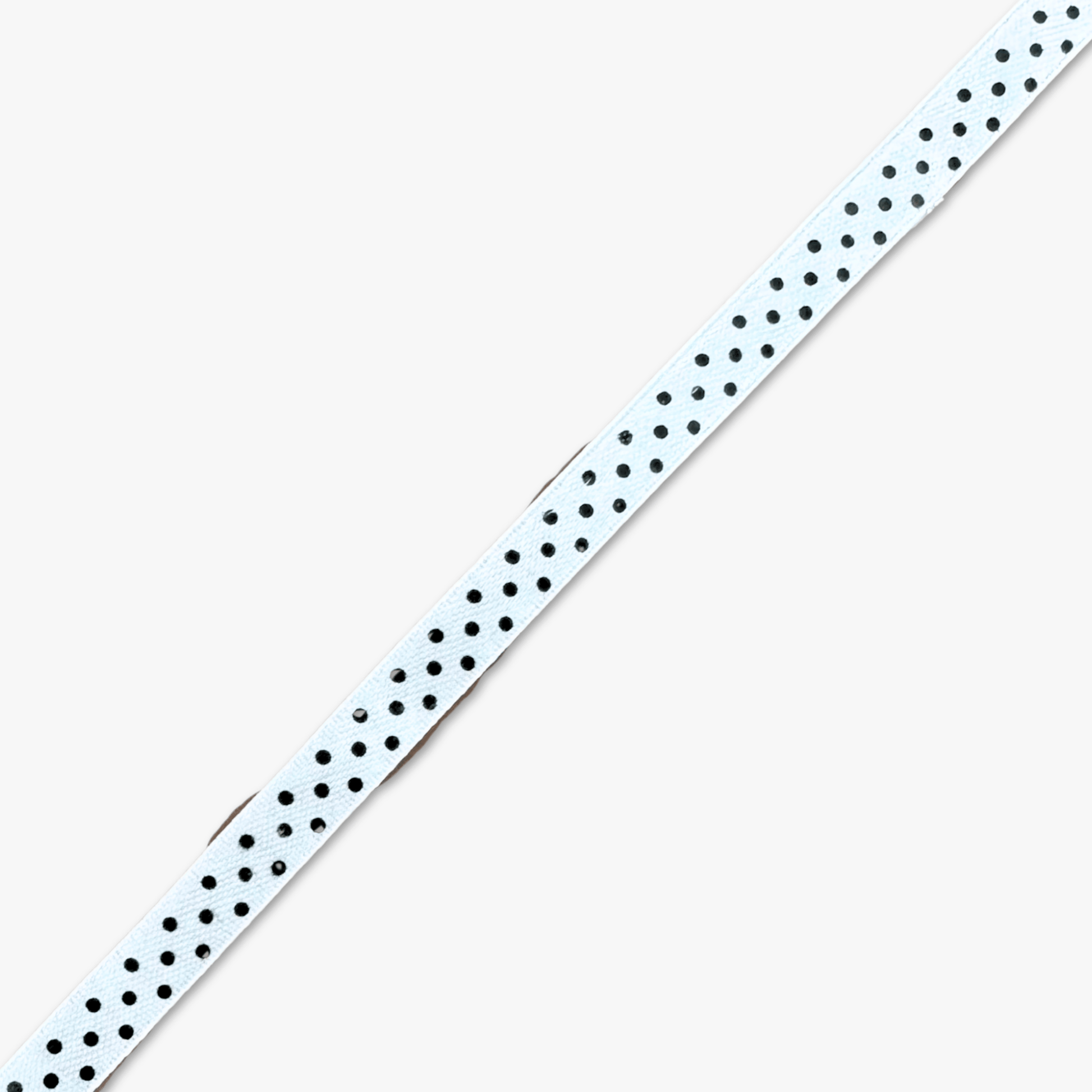 Printed Satin Ribbon White w/ Black Dots - 6 Sizes CLOSEOUT - Ragland Fabrics