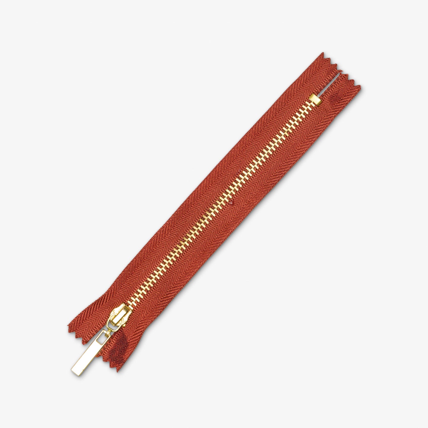 Metal Zips Rust Closed End 14cm