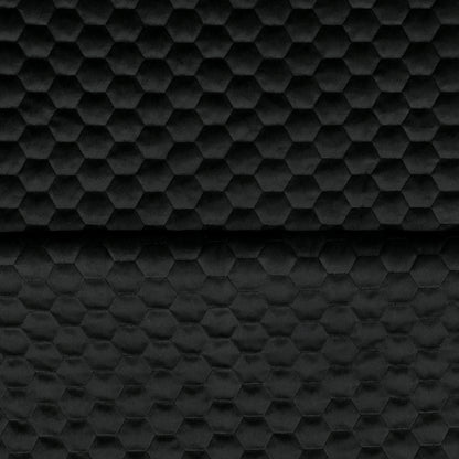 Bellahex Quilted Velvet 140cm Black Caviar