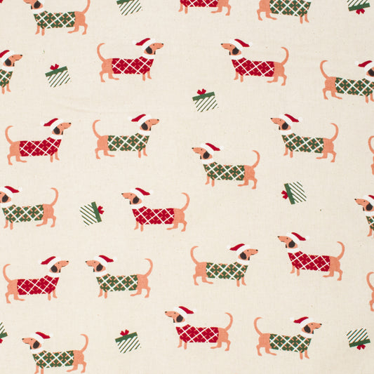 Christmas Cotton dogs natural