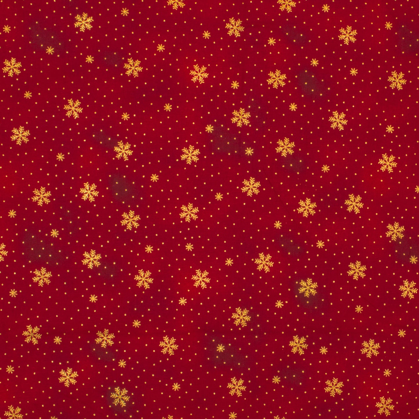 Christmas Cotton metallic foil red
