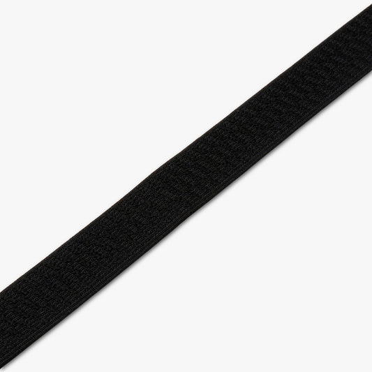 Elastic Non Curl 25mm Black (25m) (Prevents Curling on the Edges)