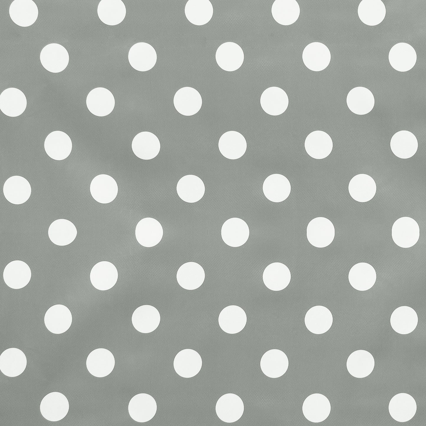 Printed Table Cloth Plastic Grey/White Dot