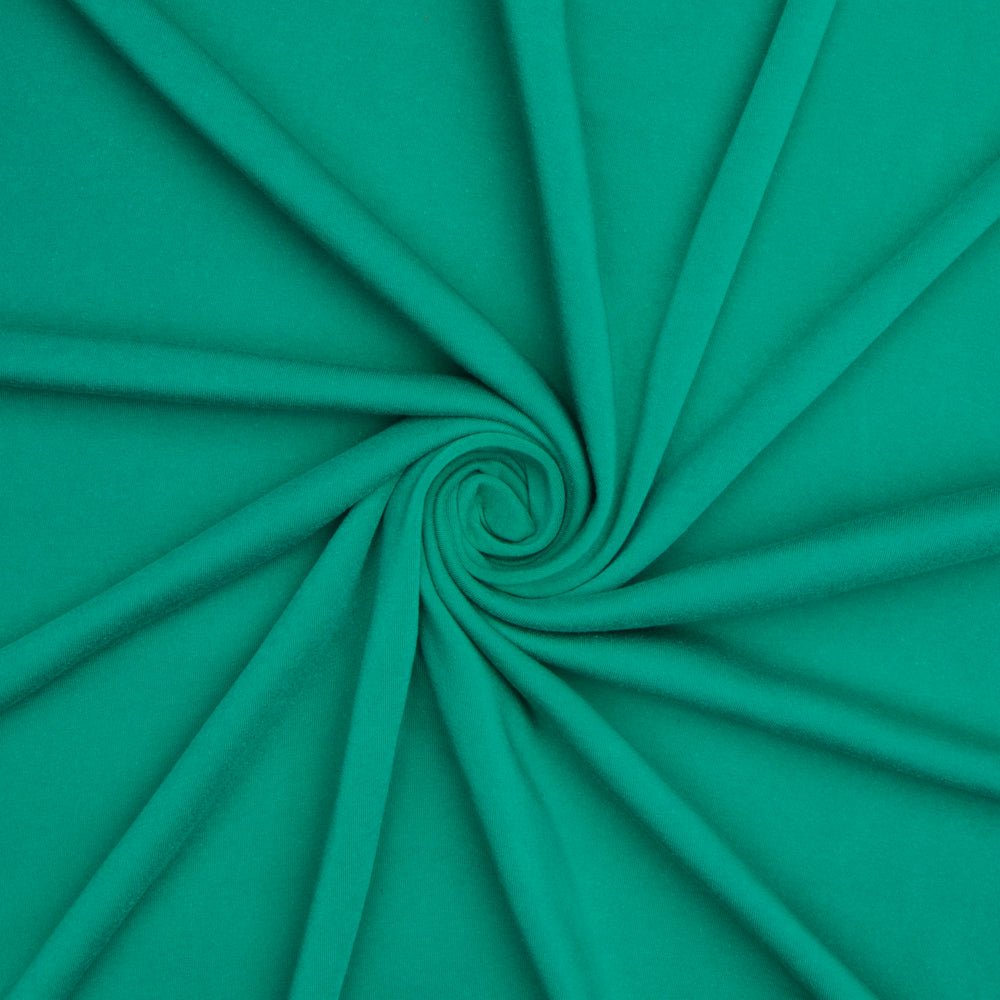 Track Suiting Brushed Cotton Emerald Green - Ragland Fabrics